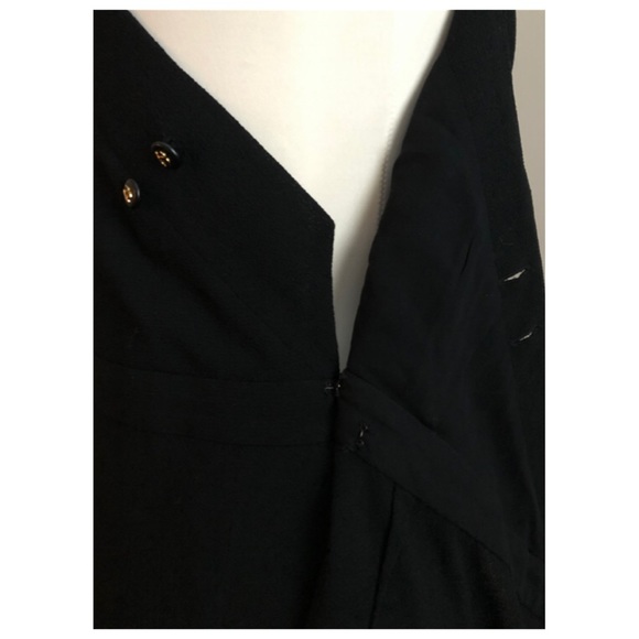 ✨Vintage EXTREMELY RARE CHANEL Ad Campaign CC Logo Button One Shoulder Dress - Picture 15 of 16